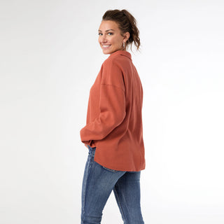 Michela Long Sleeve V-Neck Top