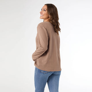 The Maylee Soft Brushed V-Neck Top