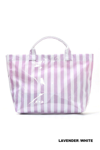 Striped Beach Tote Bag