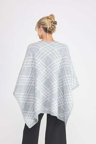 Fireside Plaid Fringe Poncho