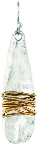 Wire Wrapped Long Drop Earring