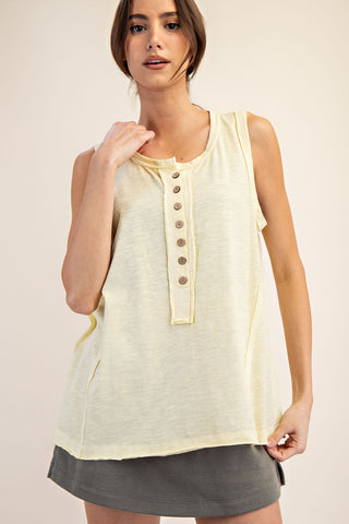 The Sloane Button Down Tank Top