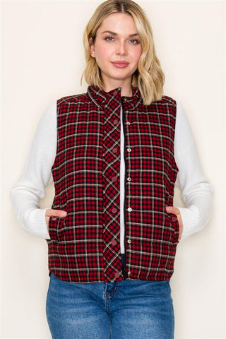 Part Of Your Routine Plaid Vest