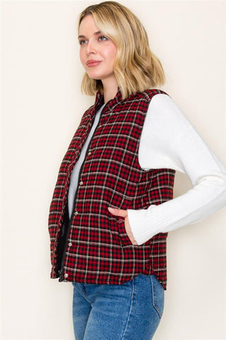 Part Of Your Routine Plaid Vest