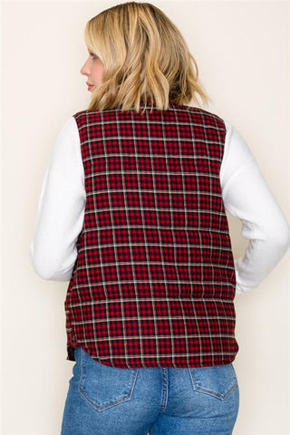Part Of Your Routine Plaid Vest