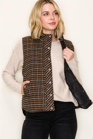 Part Of Your Routine Plaid Vest