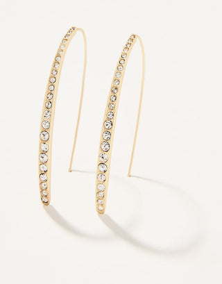 Sparkle Arc Hoop Earrings