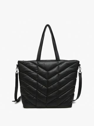 Brinley Quilted Chevron Tote