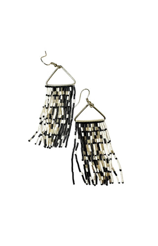 Patricia Mixed Luxe Bead Gradient Fringe Earrings