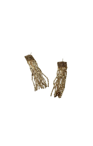 Marilyn Solid Beaded Fringe Earrings