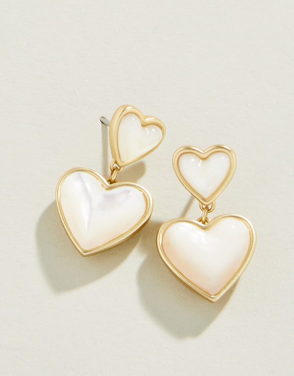 Full Heart Mother-of-Pearl Earrings
