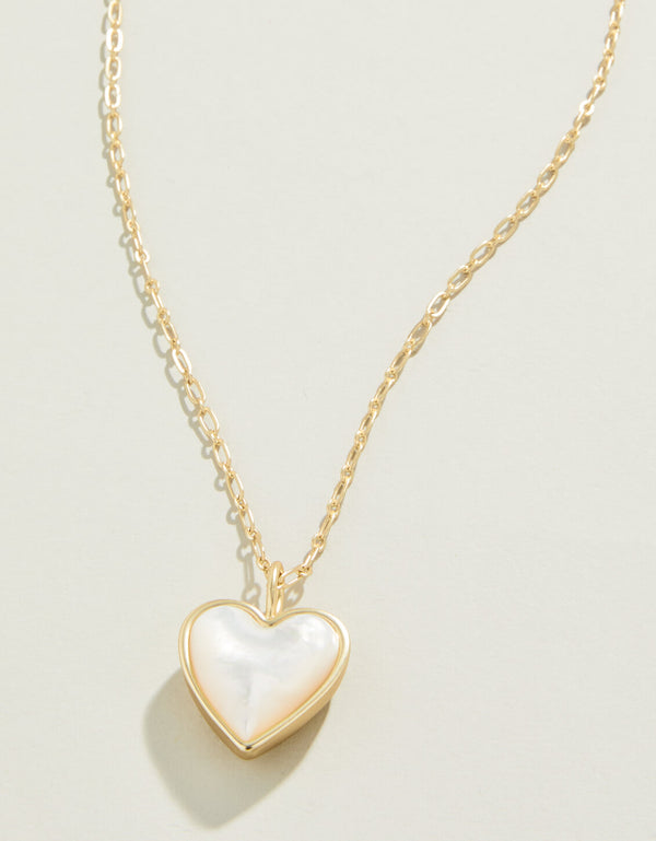 Full Heart Mother-of-Pearl Necklace