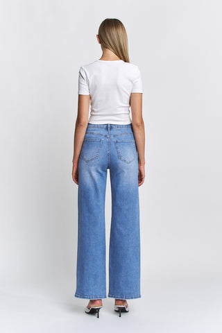 MICA HR Dazzled Dreams Wide Leg Jeans
