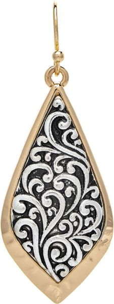 Love A Little Teardrop Engraved Earrings