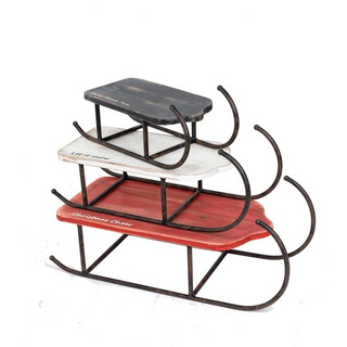Sleigh The Season Decorative Tabletop Sleds