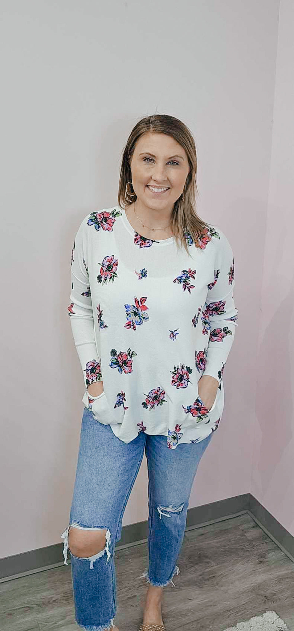 Recipe Of Life Floral Sweater