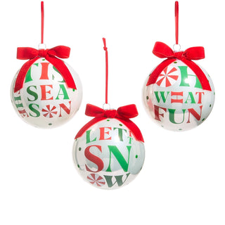Peppermint Merrymaking Ball Ornament