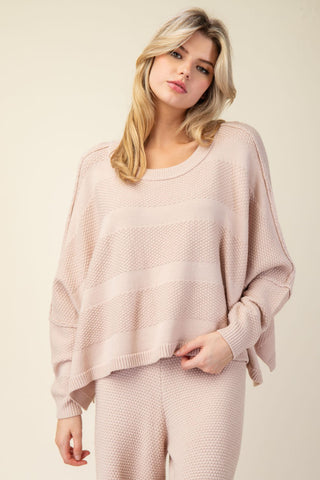 Elevated Comfort Sweater Set - LATTE