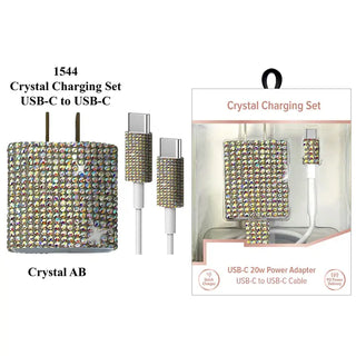 Tech Trendz: Usb-C To Usb-C Crystal Charging Set