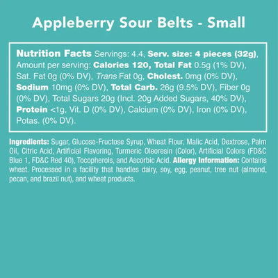 Candy Club Appleberry Sour Belts