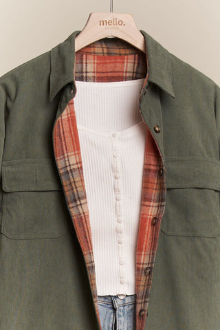 Layer It Up Reversible Plaid Shacket