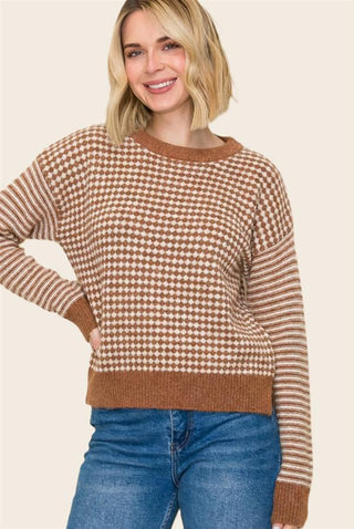 Checkmate Cozy Sweater