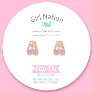 Girl Nation Clip On Earrings