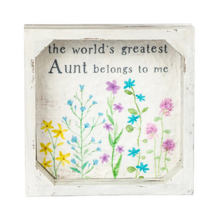 The World's Greatest Aunt Framed Sign