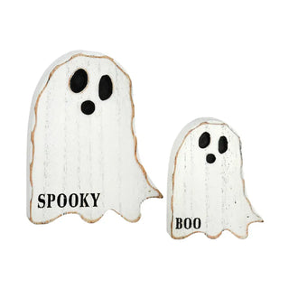 Spooky & Boo Wooden Ghost Décor