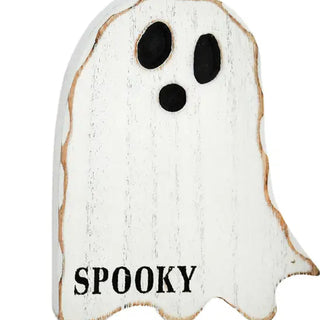 Spooky & Boo Wooden Ghost Décor