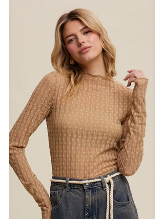 Soft Celeste Sheer Top