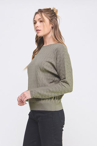 Cozy Whisper Pointelle Sweater