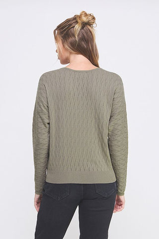 Cozy Whisper Pointelle Sweater