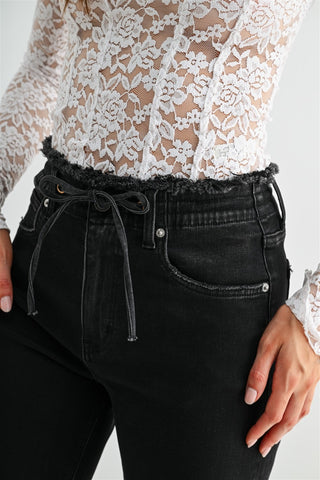 MICA DENIM: After Dark Wide Leg Jeans