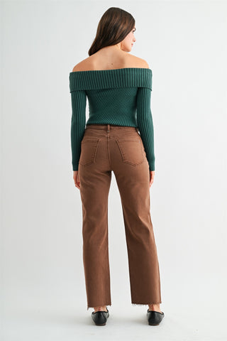 MICA DENIM: Everyday Tummy-Tuck Straight Jeans
