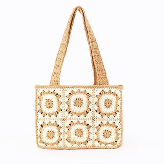 The sweetest vintage-inspired tote for spring and summer! This crochet tote bag features a beautiful neutral floral granny square design that gives all the effortless boho vibes. Lightweight yet roomy enough for your everyday essentials, this bag is perfect for beach trips, farmers markets, brunch dates, and casual everyday styling.
