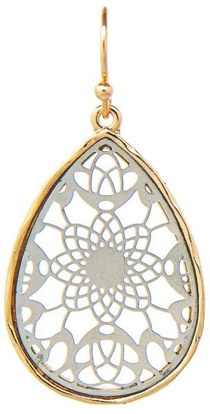 Show Some Love Filigree Teardrop Earring