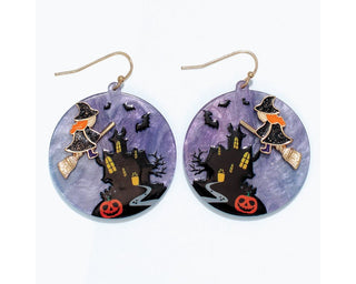 Haunted Flights Halloween Earring