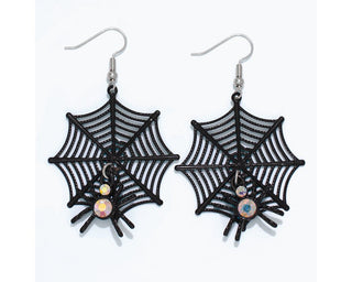 Wicked Webs Spider Earring