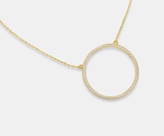 Pavè Circle Necklace