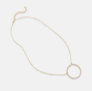 Pavè Circle Necklace