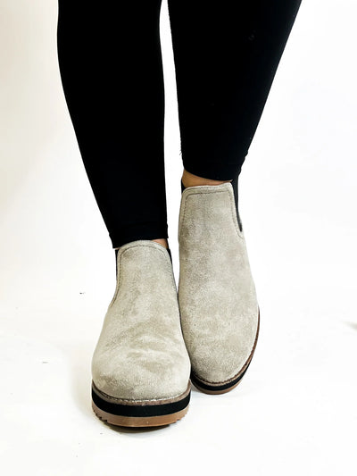 Love You A Latte Boot - Grey Suede