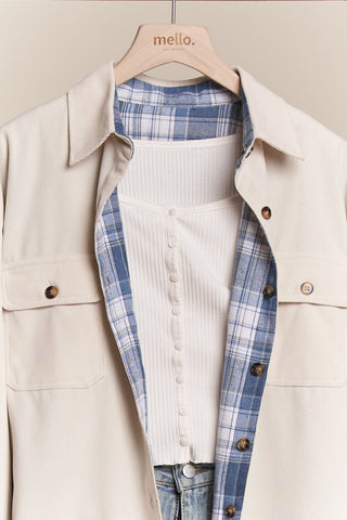 Layer It Up Reversible Plaid Shacket