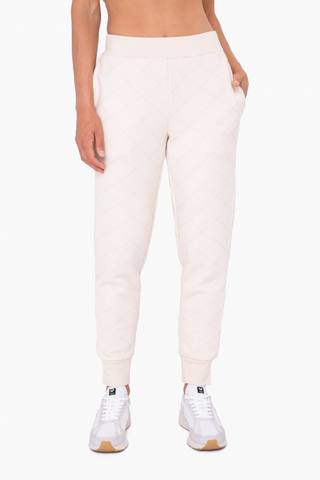 Slay The Day Quilted Joggers