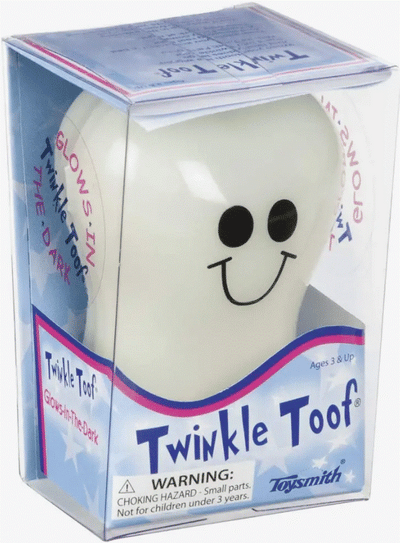Twinkle Toof, Tooth Fairy Keeper, Glow-in-The-Dark