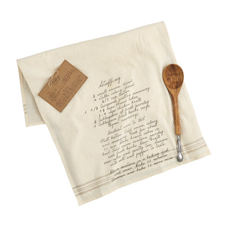 Recipe Spoon and Towel Set