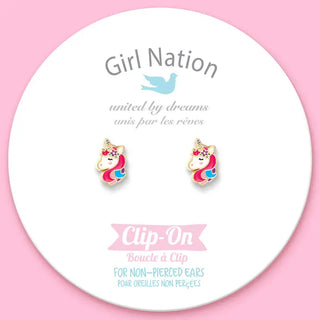 Girl Nation Clip On Earrings