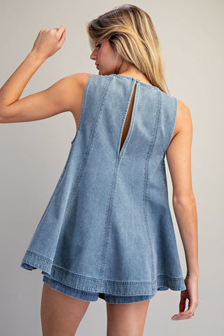 Denim Daze A-Line Top