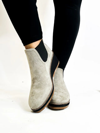 Love You A Latte Boot - Grey Suede