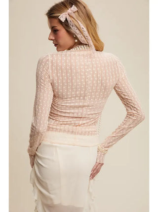 Soft Celeste Sheer Top